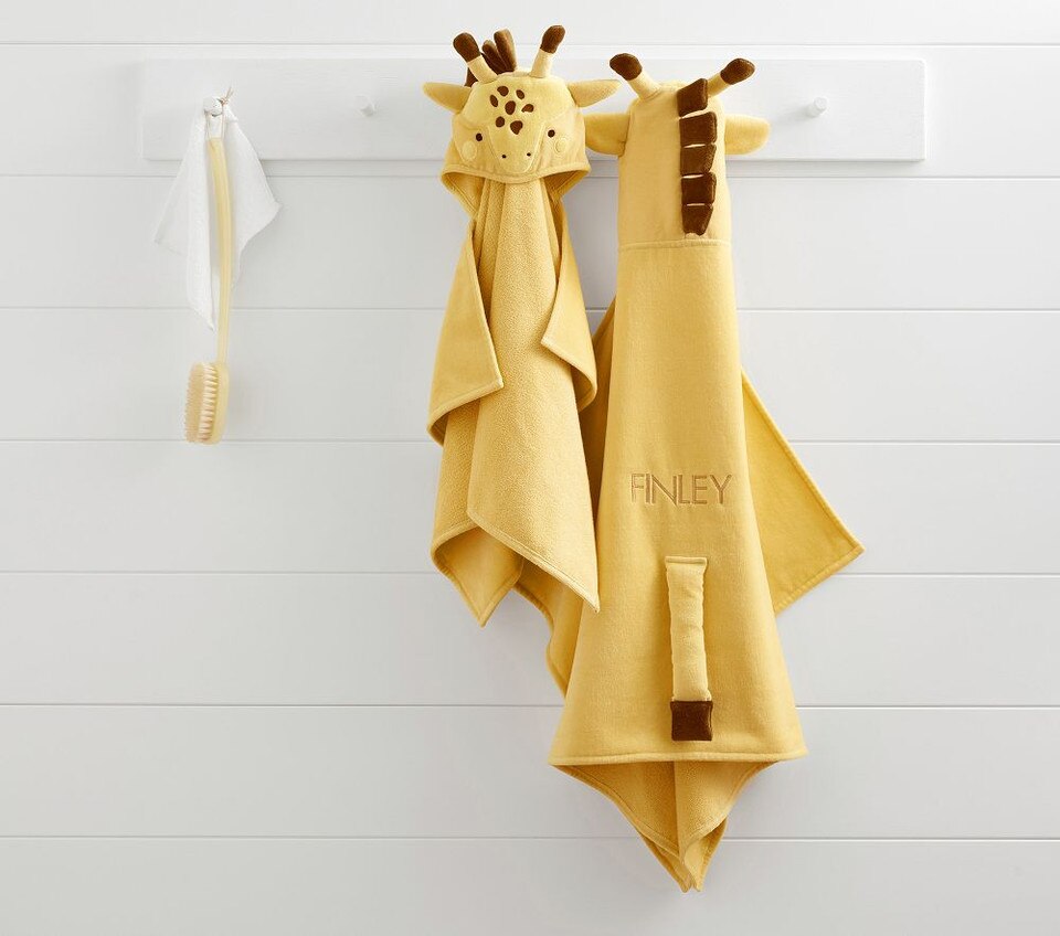 Giraffe Kids Hooded Towel Pottery Barn Kids Australia